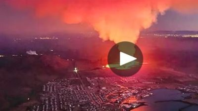 إخلاء السكان وهروب المواطنين.. كواليس ثوران بركان أيسلندا| فيديو