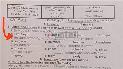  مسقط رأس مجدي يعقوب يحير طلاب إحدى مدارس مركز طامية بالفيوم