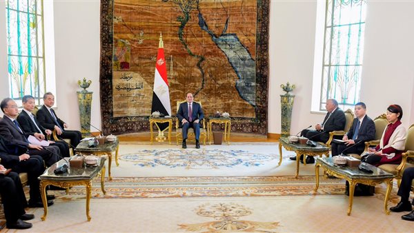 السيسي مع وزير الخارجية