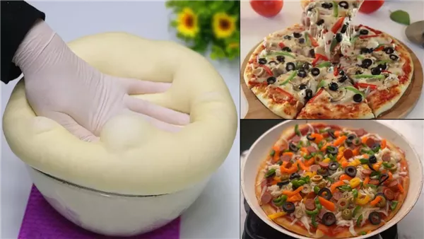 عجينة بيتزا هشة 