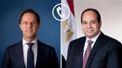 السيسي يناقش مع رئيس الوزراء الهولندي تطورات الأوضاع بغزة.. ويؤكد أهمية التدخل الدولي لوقف إطلاق النار