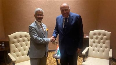 وزير الخارجية يلتقي نظيره الهندي.. ويؤكد أهمية العلاقات الاستراتيجية بين البلدين