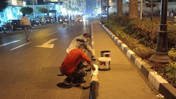 دهان وتلوين الأرصفة