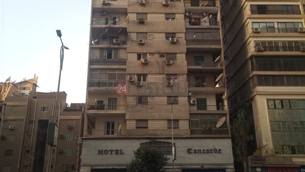 جانب من حريق فندق