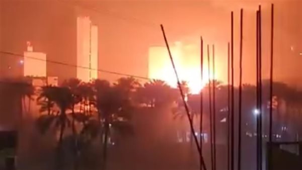 حريق ورشة في المرج