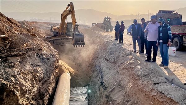 ربط خط مياه منطقة