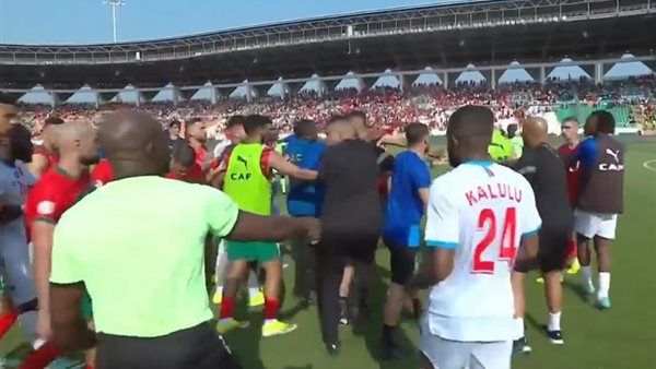 اشتباكات مباراة المغرب