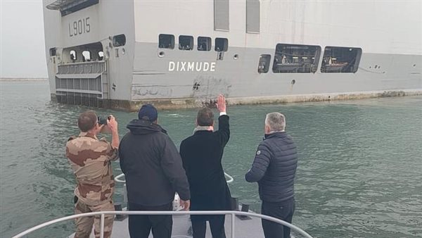 السفينة ديكسمود تغادر ميناء العريش بعد مشاركتها في علاج الجرحى الفلسطينيين