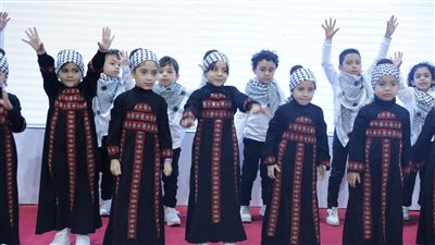 فلسطين الحرة ويوم الشهيد.. عروض طلاب الأزهر لدعم غزة بـ معرض الكتاب