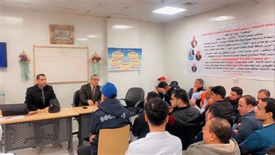  العمل تنظم ندوة توعوية في مجالي السلامة والصحة المهنية بالقطاع الصحي بشمال سيناء