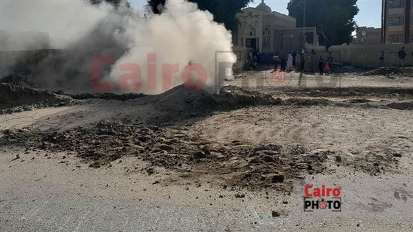 انفجار خط الغاز في