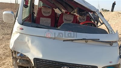 إصابة 10 أشخاص في حادث انقلاب ميكروباص بدمياط