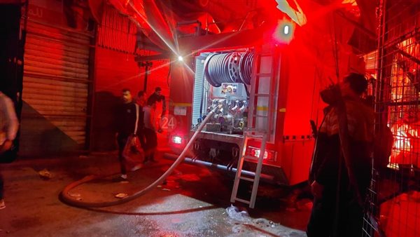 حريق هائل بمنطقة