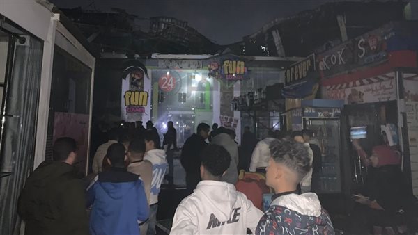 جانب من الحريق 