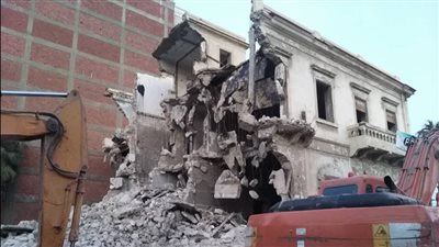 انهيار مبنى أثري في الجمالية