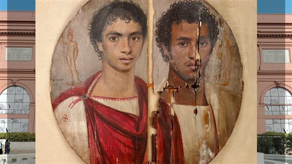 لوحة دائرية تمثل