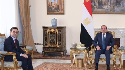 الرئيس السيسي يناقش مع وزير الخارجية الفرنسي وقف إطلاق النار في غزة وإنفاذ المساعدات الإنسانية 