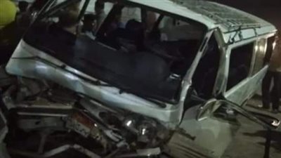 إصابة 9 أشخاص في انقلاب ميكروباص بمحور الضبعة