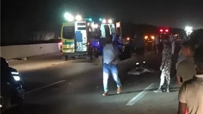 مصرع شخص وإصابة آخر في حادث تصادم بمرسى مطروح