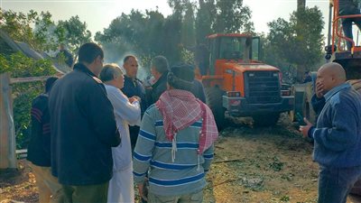 انتداب المعمل الجنائي لفحص أسباب حريق انفجار أنبوبة بوتاجاز في شبين القناطر بالقليوبية