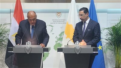 سامح شكري يلتقي الرئيس القبرصي ويجري مباحثات مع وزير الخارجية
