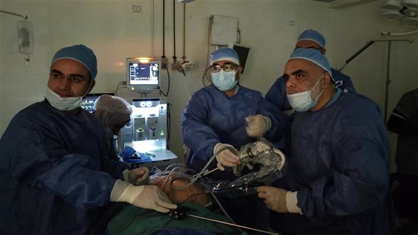 الفريق الطبي أثناء