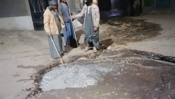 هبوط أرضي بقرية بني