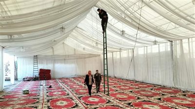 خصومات تصل لـ25%.. خيام عملاقة لإنشاء معارض أهلا رمضان بالمنوفية| صور 