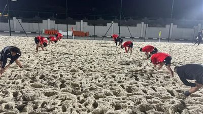 منتخب الشاطئية يخوض تدريبه الأول في الإمارات بحضور أبو الوفا