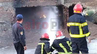 القصة الكاملة لحريق مصنع طوب وإصابة 17 شخصًا في البحيرة