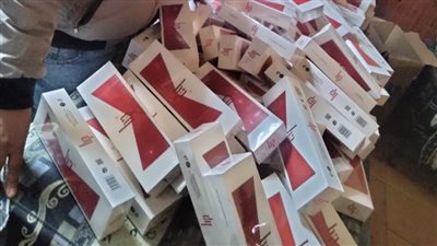 ضبط 40 صندوق رنجة منتهية الصلاحية و810 علب سجائر مسرطنة بكفر الزيات
