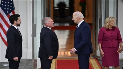 ملك الأردن يصل البيت الأبيض للقاء بايدن