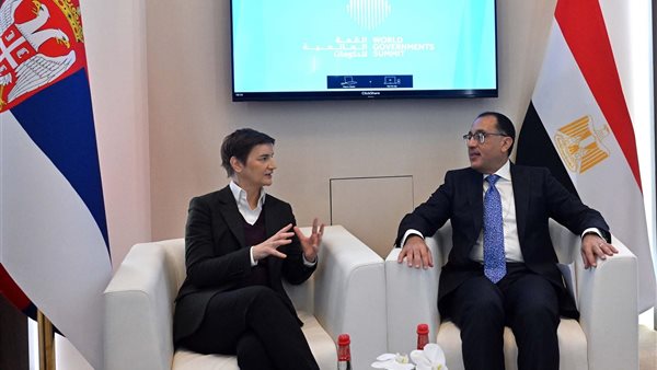 مدبولي ونظيرته الصربية