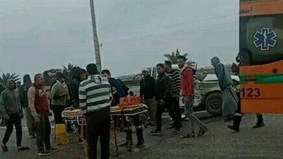 ننشر أسماء المصابين في حادث تصادم الطريق الدولي الساحلي بكفر الشيخ| خاص 