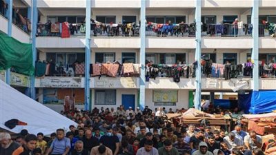 استشهاد 15 فلسطينيًا في قصف إسرائيلي لمدرسة نازحين بغزة