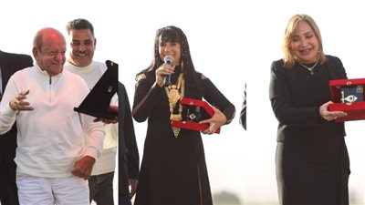 تكريم لطفي لبيب وتيسير فهمي وسحر رامي في ختام الدورة 13 لمهرجان الأقصر للسينما الأفريقية | صور