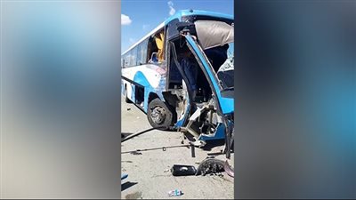 حافلة نادي الشمس تتعرض لحادث سير قبل مواجهة فريق منتخب السويس | صور