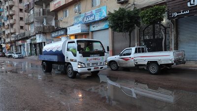  تواجد ميداني لجميع الأجهزة التنفيذية للتعامل مع تداعيات حالة الطقس بالإسكندرية