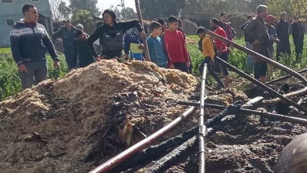 حريق في حظائر مواشٍ