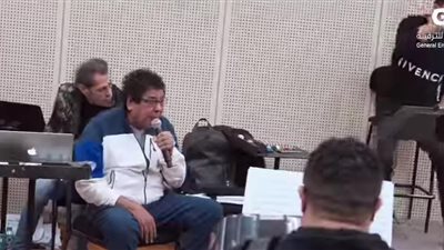 لقطات من بروفة الكينج محمد منير لـ حفل ليالي سعودية مصرية | صور