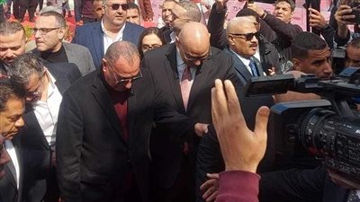 وصول مجلس إدارة الأهلي برئاسة محمود الخطيب إلى نادي الزمالك 