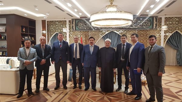 جانب من استقبال المفتي