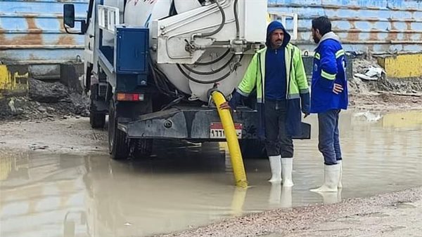 أعمال شفط مياه الأمطار