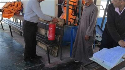 حملات تفتيشية على المعديات النيلية بدير مواس في المنيا