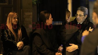 محمود سعد وكارول سماحة وريهام عبد الغفور أبرز الحاضرين في عزاء والدة ساندرا نشأت | صور