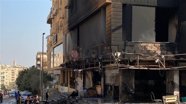 حريق عدد من المحلات