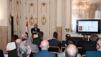 رئيس اقتصادية قناة السويس يستعرض الفرص الاستثمارية أمام كبرى الشركات والوكالات البلجيكية