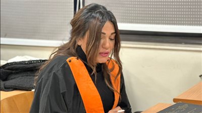 المستشارة نيفين عفيفي تحصل على درجة الماجستير في الأكاديمية البحرية