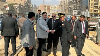 محافظ القاهرة يتفقد أعمال إصلاح كسر ماسورة مياه بـ كوبري الحلمية
