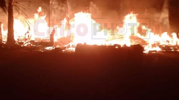 جانب من حريق 